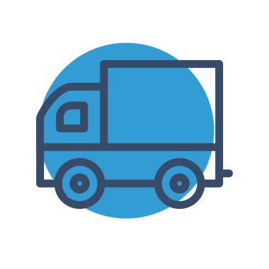 vektör arabası teslim simgesi 