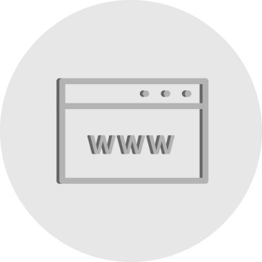  Beyaz arkaplanda vektör web düz simgesi