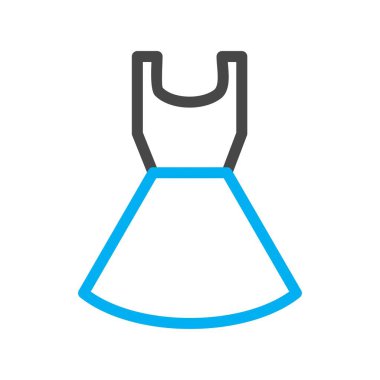 Kadın giyimi ikonu. vektör illüstrasyonu