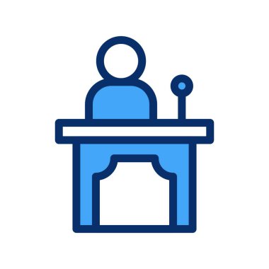 toplantı vektör çizgisi simgesi