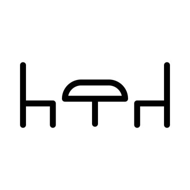 Modern b 'nin vektör illüstrasyonu eksik simgesi