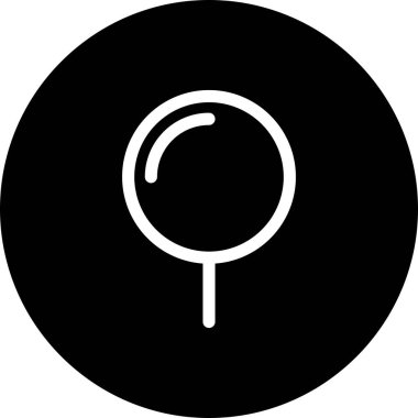 Beyaz arkaplanda büyüteç düz simge