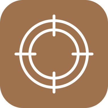 hedef vektör simgesi. Grafik ve web tasarımı için izole edilmiş resim.