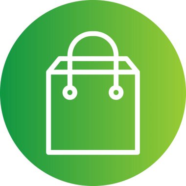 Vektör alışveriş torbası simgesi 