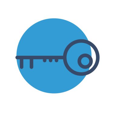 Mavi ve yeşil simgenin vektör illüstrasyonu