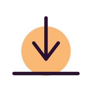 Beyaz arkaplanda düz simge indir