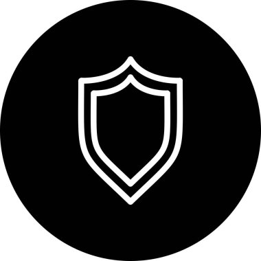 Beyaz arkaplanda vektör Kalkanı düz simgesi