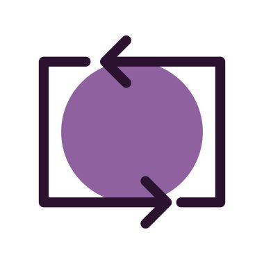 Beyaz arkaplanda yassı simgeyi yenile