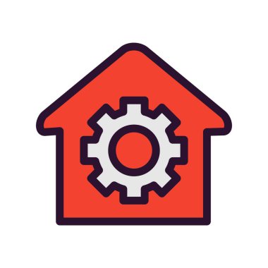 ev simgesi, vektör illüstrasyonu