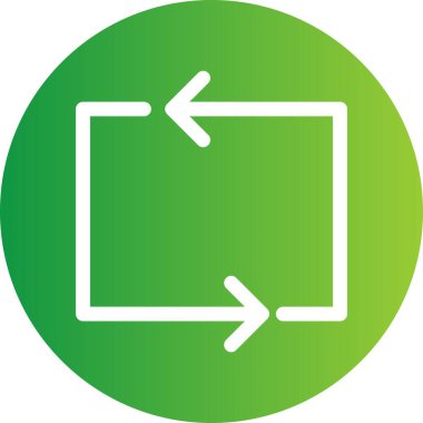 Beyaz arkaplanda yassı simgeyi yenile