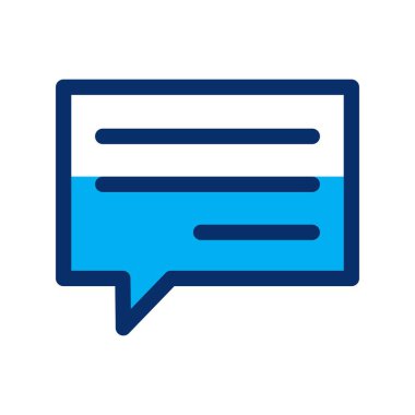 Beyaz arkaplan üzerindeki vektör e- posta düz simgesi