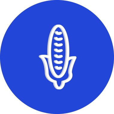 Bir mısır simgesinin vektör çizimi