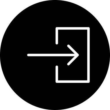 Beyaz arkaplanda sağ düz simge