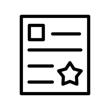 kontrat çizgisi vektör simgesi.