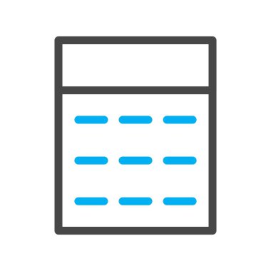 Beyaz arkaplan üzerindeki vektör düz simgesi