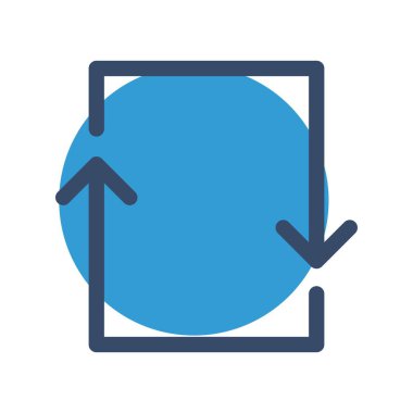 Beyaz arkaplanda yassı simgeyi yenile