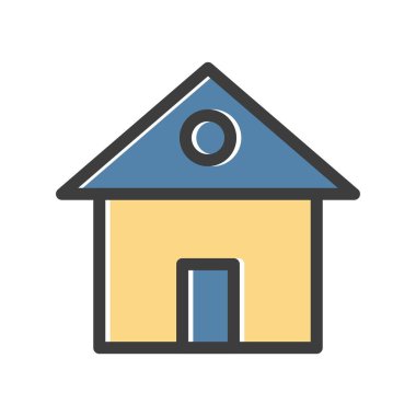 ev simgesi, vektör illüstrasyonu