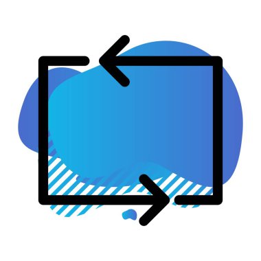 vektör Düz Simgeyi Yenile