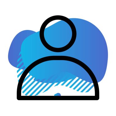 vektör Kullanıcı düz simgesi