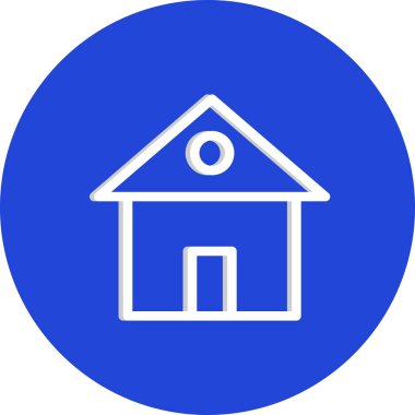 Beyaz arkaplanda ev simgesi izole edildi