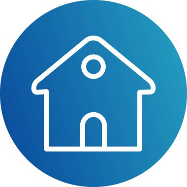 Modern ev simgesinin vektör illüstrasyonu