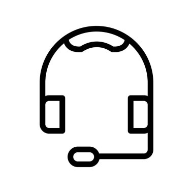 kulaklık simgesi vektör illüstrasyonu