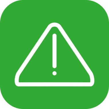 Beyaz arkaplanda Tehlikeli düz simge