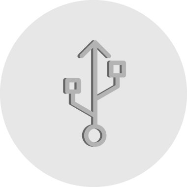 devre çizgi simgesi, vektör illüstrasyonu