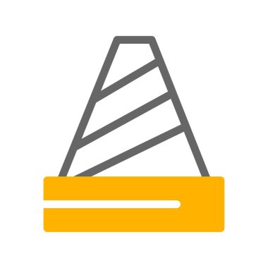 Tek izole yol simgesinin vektör illüstrasyonu