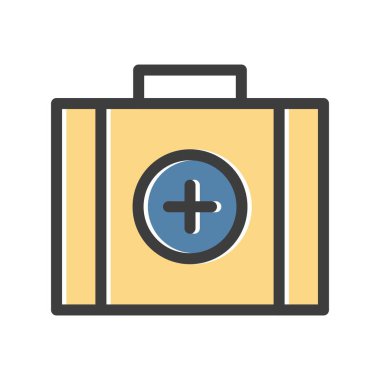 vektör Tıbbi Kutu simgesi 