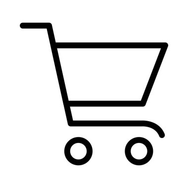 vektör arabası alışveriş simgesi 