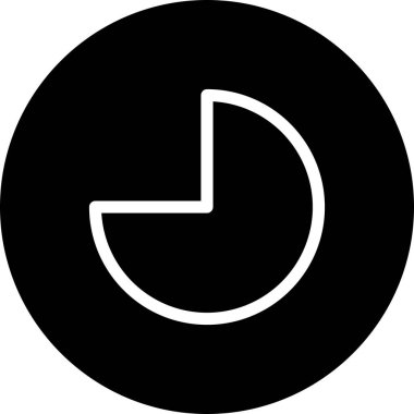 Beyaz arkaplan üzerindeki Graph düz simgesi