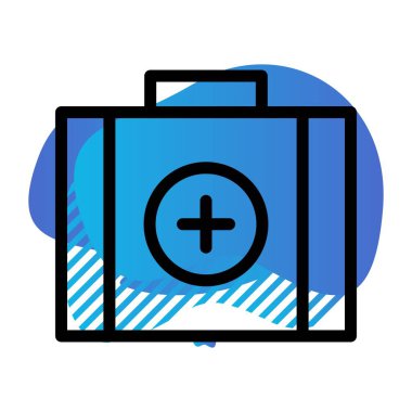 vektör Tıbbi Kutu simgesi 