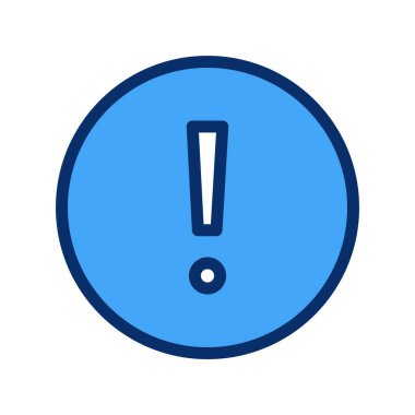 mavi ünlem simgesi simgesi