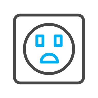 yüz simgesi simgesi. vektör illüstrasyonu