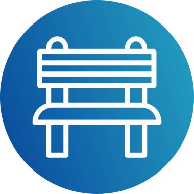 Mavi ve beyaz ikonun vektör illüstrasyonu