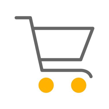 vektör arabası alışveriş simgesi 