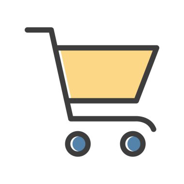 vektör arabası alışveriş simgesi 