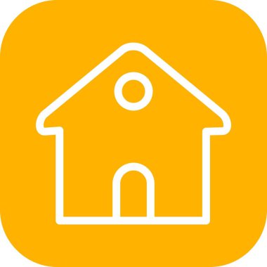 Ev simgesinin vektör illüstrasyonu