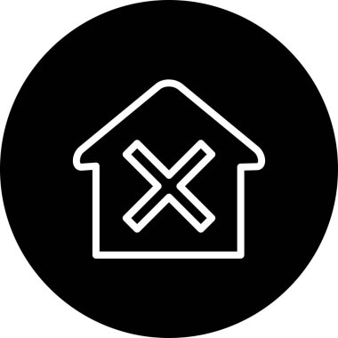 Ev simgesinin vektör illüstrasyonu