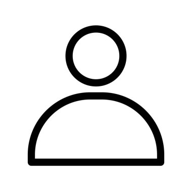 vektör Kullanıcı düz simgesi