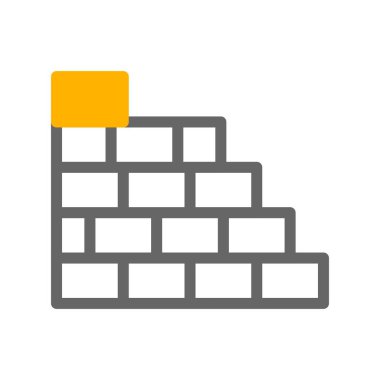 Tuğla simgesinin vektör illüstrasyonu