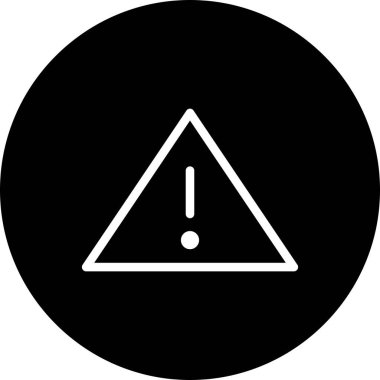 uyarı işareti simgesi. vektör illüstrasyonu