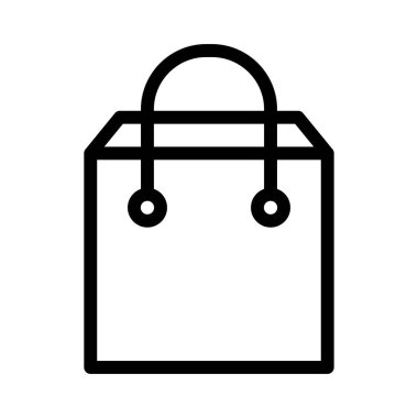 Vektör alışveriş torbası simgesi 