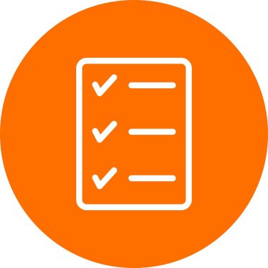 vektör kontrol listesi simgesi 