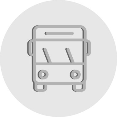 bus simgesi vektör illüstrasyonu