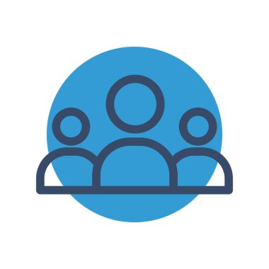 Takım çalışması simgesi vektör illüstrasyonu