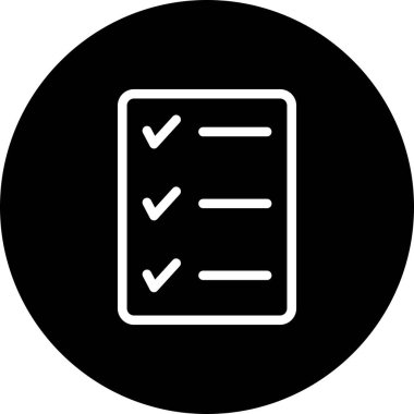 vektör kontrol listesi simgesi 