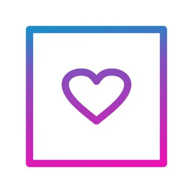 Beyaz arkaplanda en sevilen düz simge