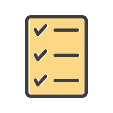 vektör kontrol listesi simgesi 